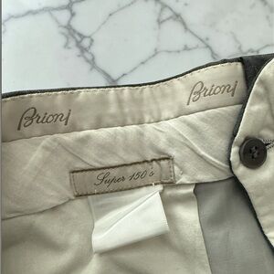 Brioni Super 150 grey slacks